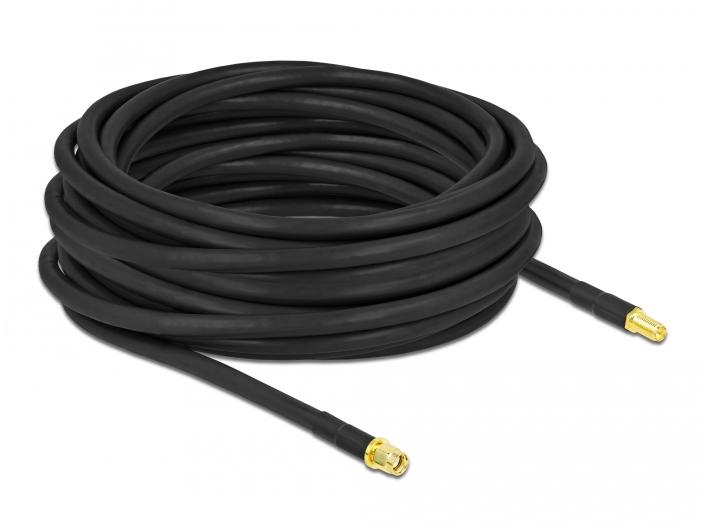 Delock Antennenkabel LMR/CFD300 RP-SMA zu RP-SMA, 10 m