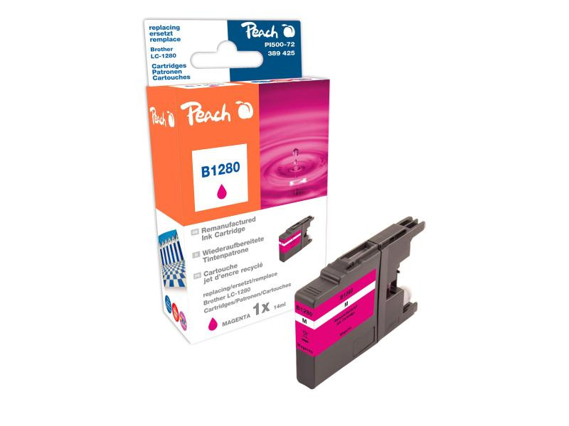 Peach Tinte Brother LC-1280M Magenta