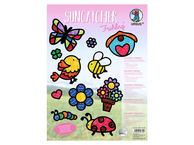 URSUS Bastelset Suncatcher Fensterbilder Frühling