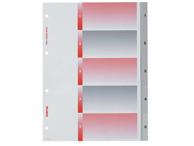 Kolma Register A4 LongLife 1-5