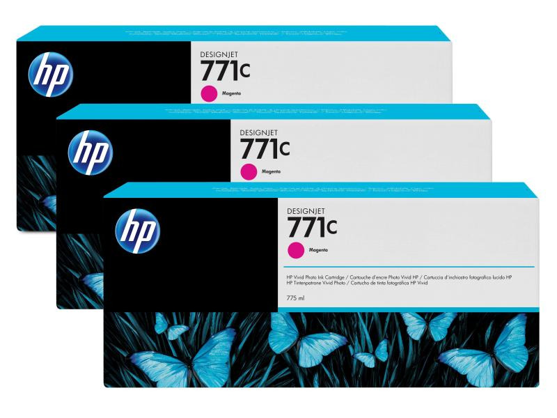 HP Tinte Nr. 771C (B6Y33A) Magenta (3er-Pack)