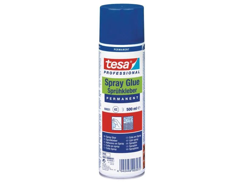 tesa Sprühkleber Permanent 500 ml, Transparent