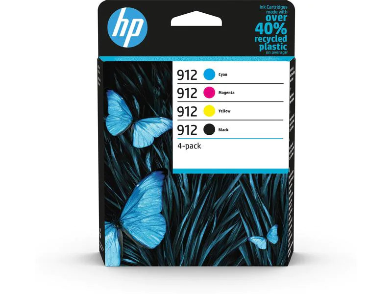 HP Combopack Nr. 912 (Tinte 6ZC74AE) C/M/Y/BK