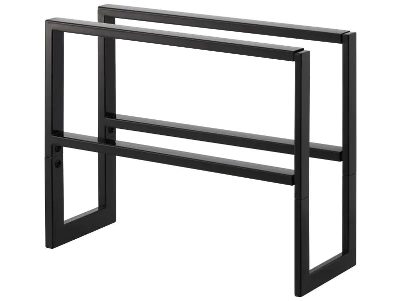 Yamazaki Schuhregal Line Metall, Schwarz