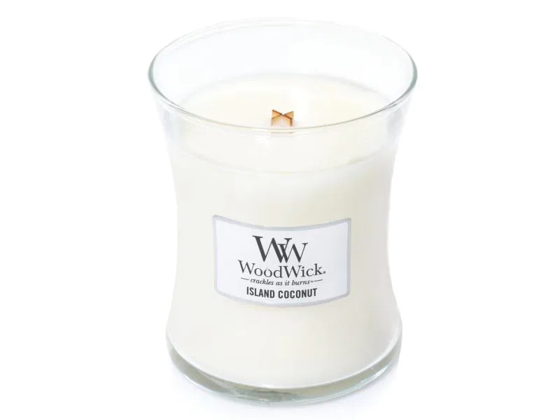 Woodwick Duftkerze Island Coconut Mini Jar