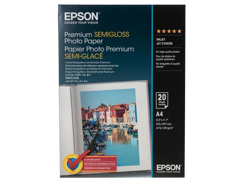 Epson Fotopapier A4 251 g/m² 20 Stück