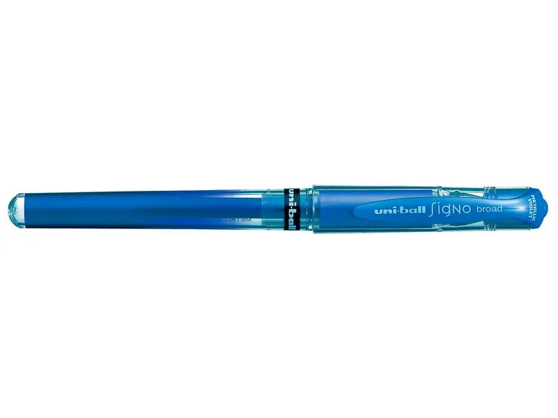 Uni Gelschreiber uni-ball SIGNO broad 1 mm, Metallic Blau