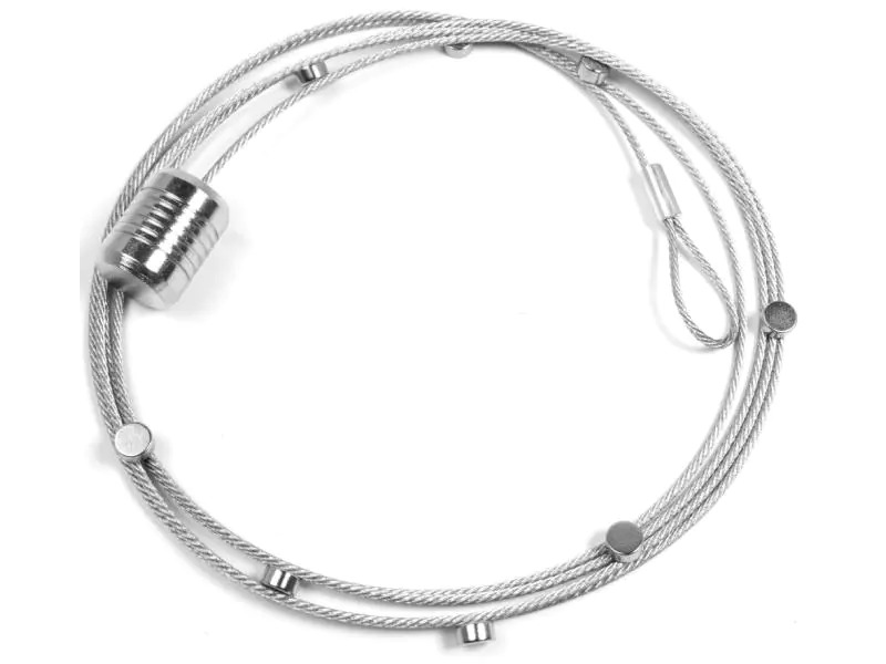 Trendform Fotoleine mit Magneten STEELY DAN Silber, 1 Stück