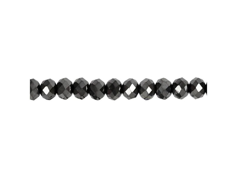 Creativ Company Glasschliffperlen 5 mm x 6 mm Schwarz
