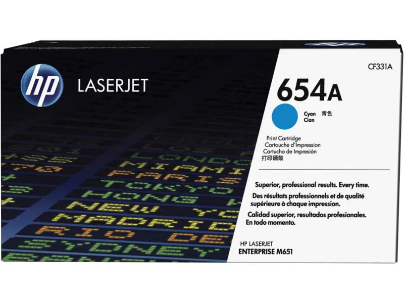 HP Toner Nr. 654A (CF331A) Cyan