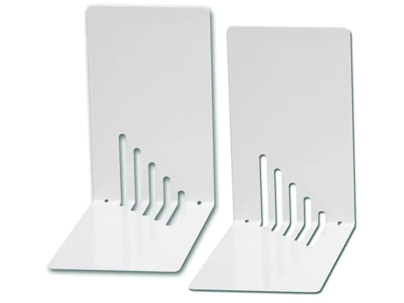 Maul Buchstützen-Set S Weiss, Metall