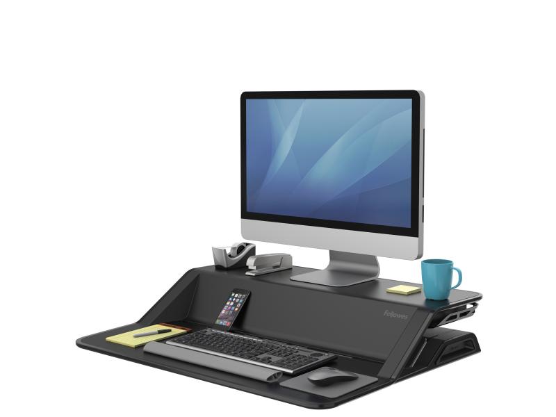 Fellowes Schreibitischaufsatz Workstation Lotus Schwarz