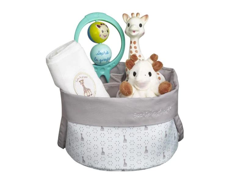 Sophie la girafe Geschenkset Geburtskorb
