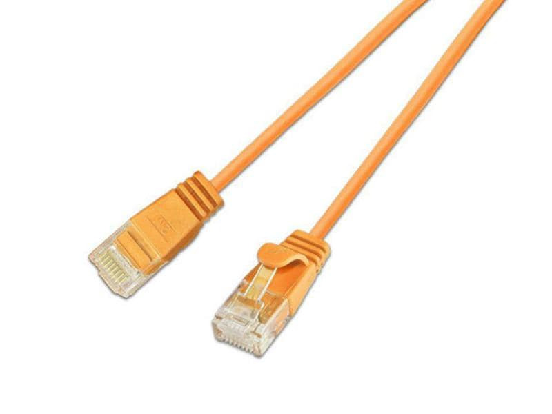 SLIM Slimpatchkabel RJ-45 - RJ-45, Cat 6, UTP, 3 m, Orange
