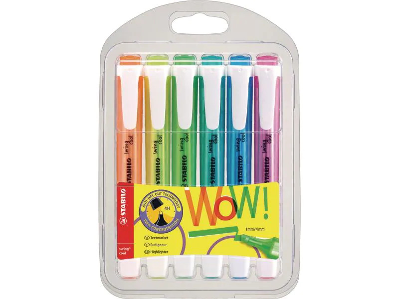 STABILO Textmarker Swing Cool 6 Stück