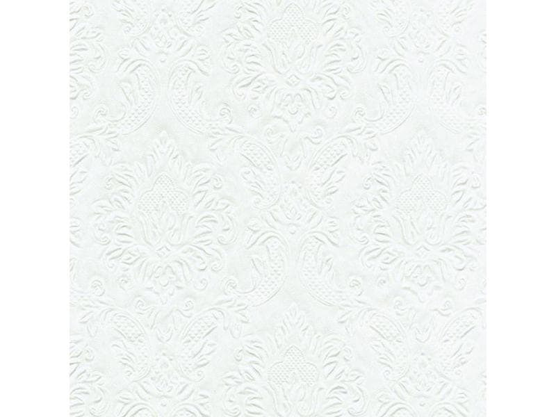 Paper + Design Papierservietten Ornament 33 cm x 33 cm, 16 Stück, Weiss