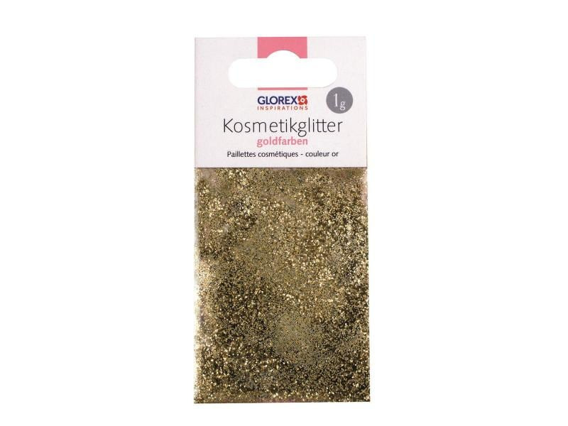 Glorex Kosmetik und Seifenzusatz Glitter Gold