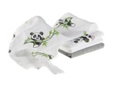 MAKIAN Mulltuch 4-er Set 70 x 70 cm Grün und Weiss Panda