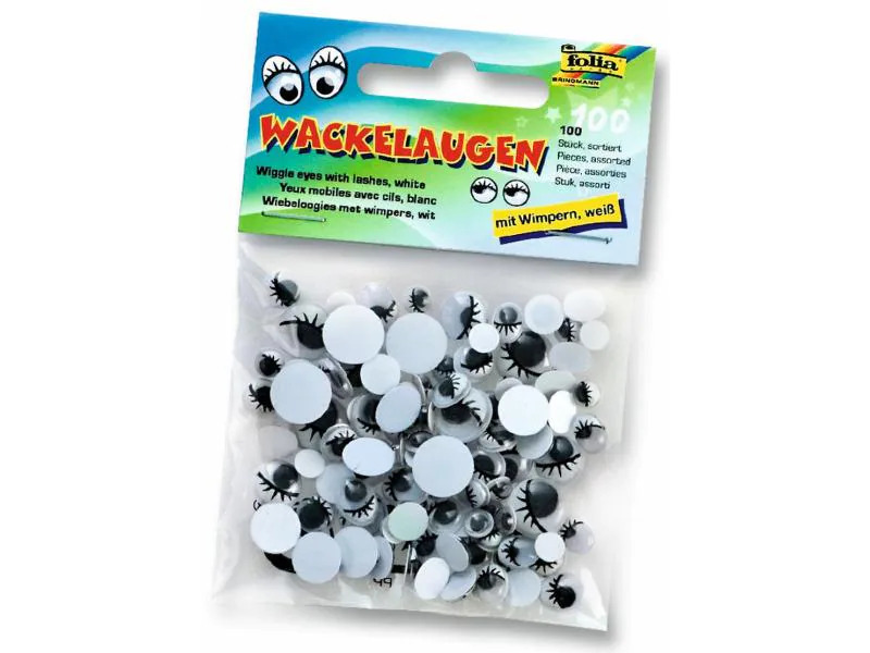 Folia Wackelaugen  100 Stück