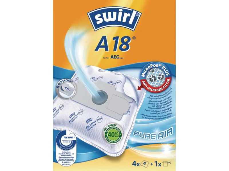 Swirl Staubfilterbeutel A 18 4 Stück