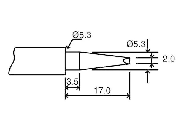 Velleman Lötspitze BITC10N4 Meisselform 2 mm