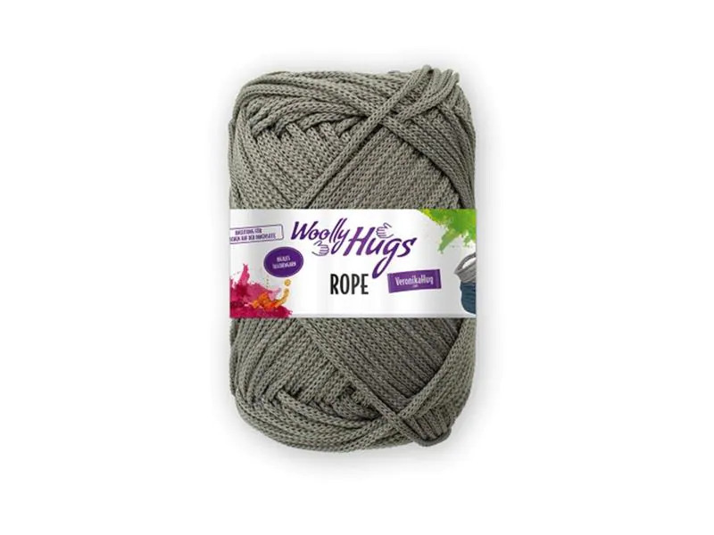 Wolly Hugs Wolle Makramee Rope 200 g, Dunkelgrau