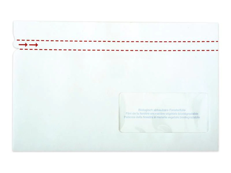 ELCO Dokumententasche aus Papier C5/6 Fenster rechts, 250 Stück