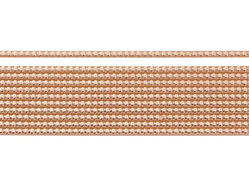 Knorr Prandell Verzierwachs 2 mm Perlenstreifen, Kupfer