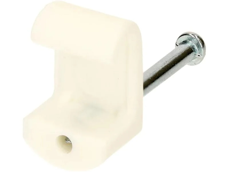 Max Hauri Nagelbriden Set 7-10 mm weiss für Flachkabel 50 Stück
