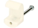 Max Hauri Nagelbriden Set 7-10 mm weiss für Flachkabel 50 Stück