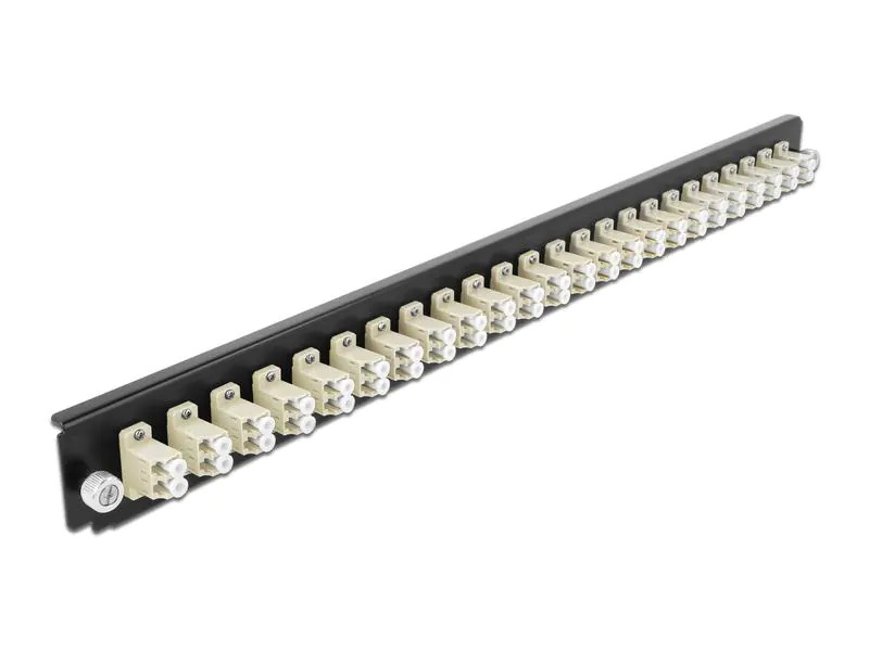 Delock Verteilerplatte Frontblende 24 Port LC Duplex OM2 MM beige