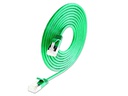 SLIM Slimpatchkabel  Cat 6A, U/FTP, 0.1 m, Grün