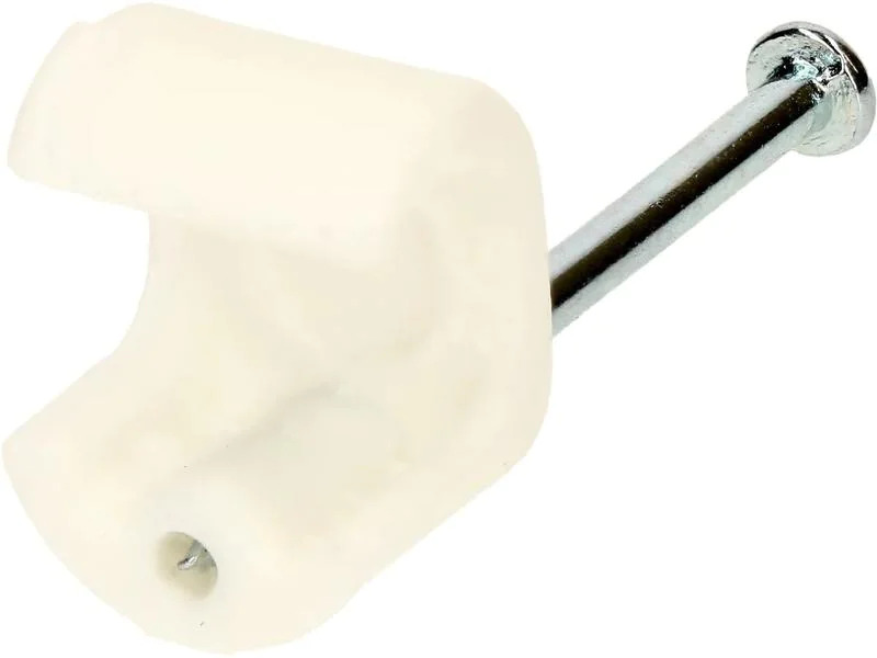 Max Hauri Nagelbriden Set 6-9 mm weiss für Flachkabel 100 Stück