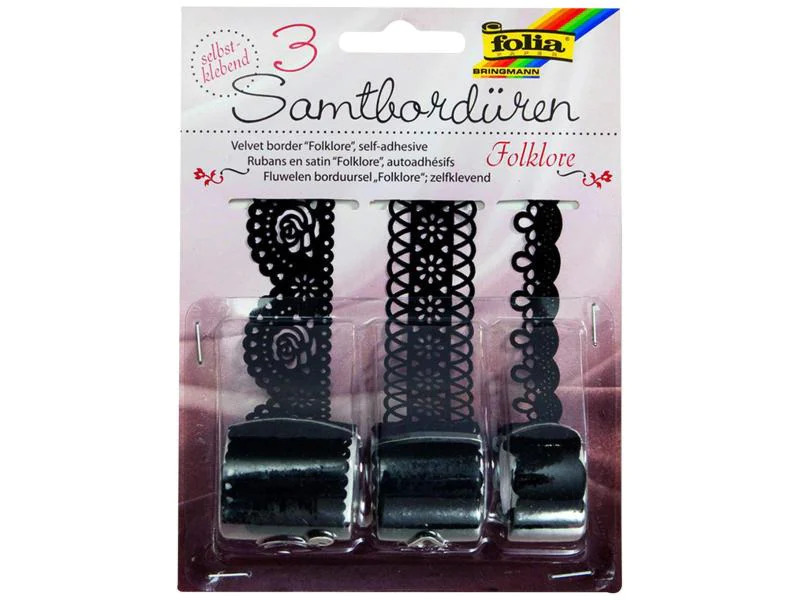 Folia Textilband Folklore Samtbordüren