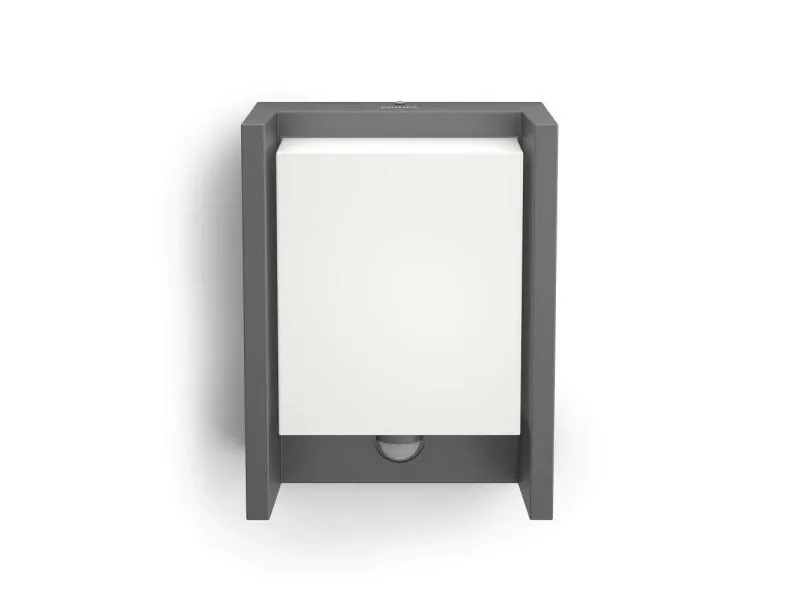 Philips myGarden Wandleuchte Arbour, 600 lm, Anthrazit + Sensor