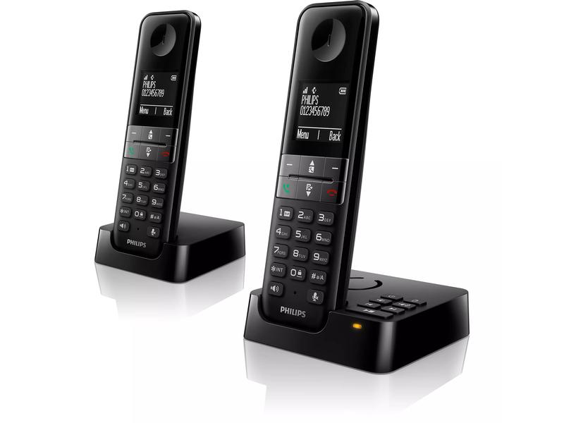 Philips Schnurlostelefon D4752B Duo Schwarz