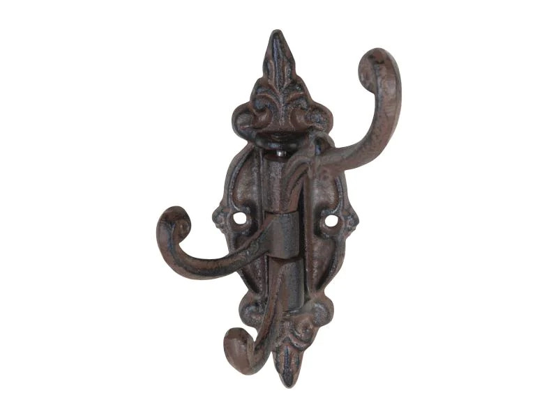 Esschert Design Wandhaken drehbar, Braun