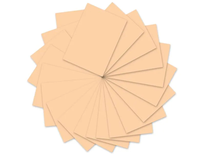 URSUS Tonzeichenpapier 50 x 70 cm, 130 g/m², 10 Blatt, Aprikose