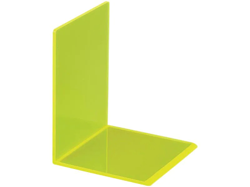 Maul Buchstützen-Set aus Acryl Neon Gelb