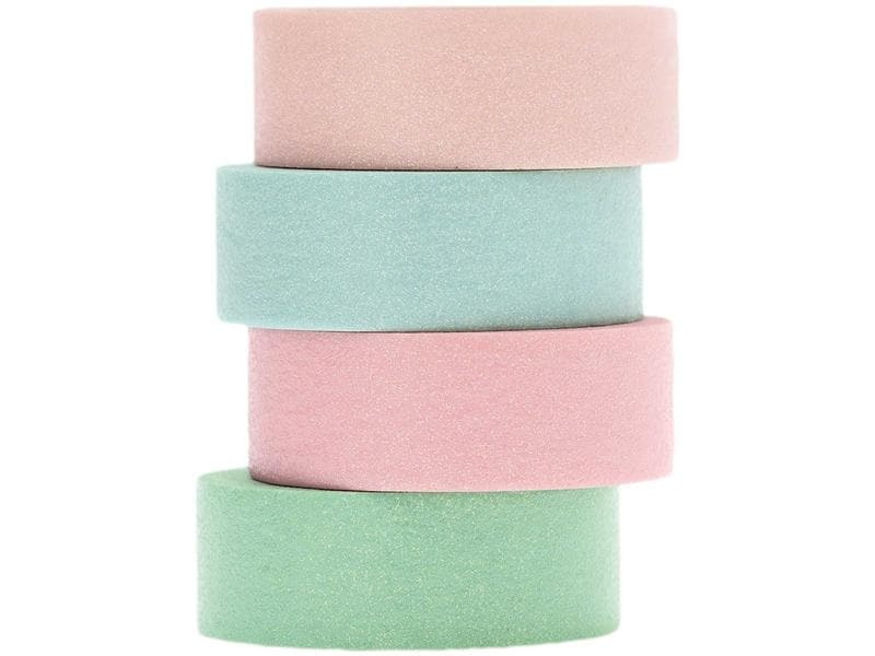 Rico Design Washi Tape Glitzer 4er Set 1.5 cm x 5m