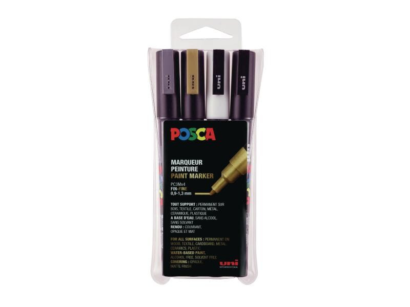 Uni Permanent-Marker 0.9 mm - 1.3 mm, Mehrfarbig