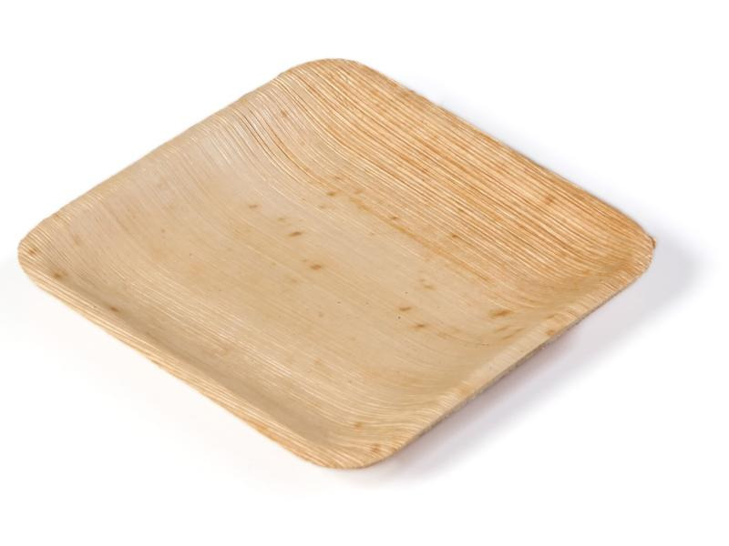 Sier Einwegteller Palm 11 cm x 11 cm, 20 Stück