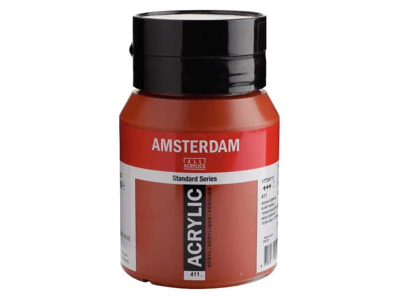 Amsterdam Acrylfarbe Standard 411 Siena gebr. halbtransparent, 500 ml