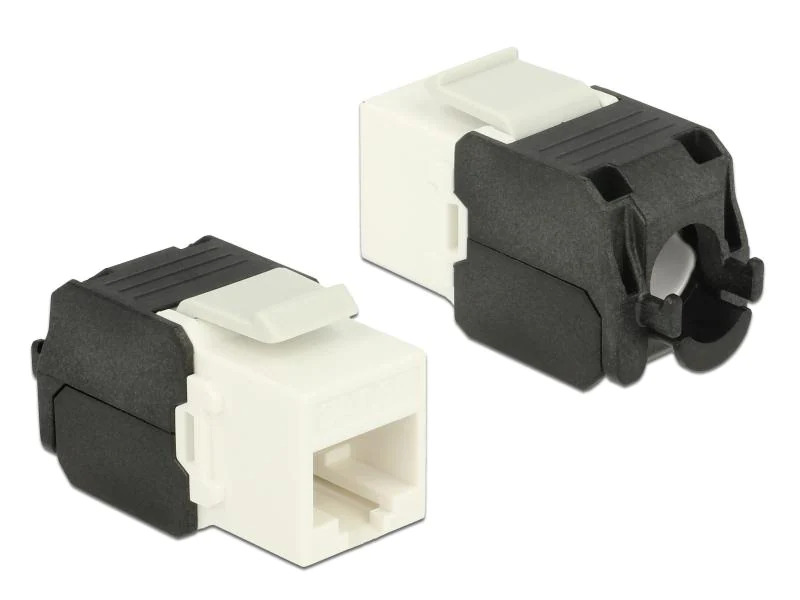 Delock Keystone-Modul RJ-45 Cat.6A, UTP Weiss