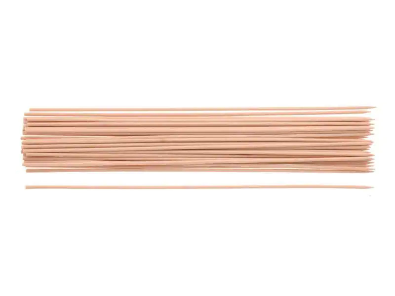 Glorex Holzartikel Ø 2.5 mm Holzspiesse, 50 Stück