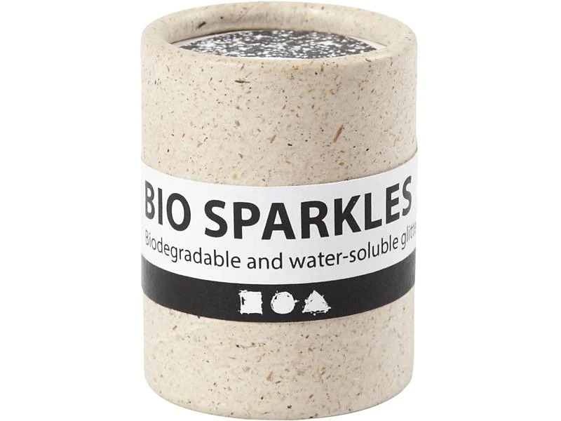 Creativ Company Glitzer Bio 10 g, 1 Stück, Silber