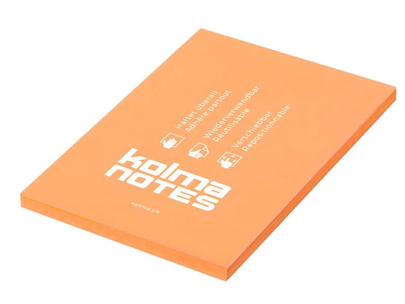 Kolma Notizzettel NOTES A6 Orange, 100 Blatt