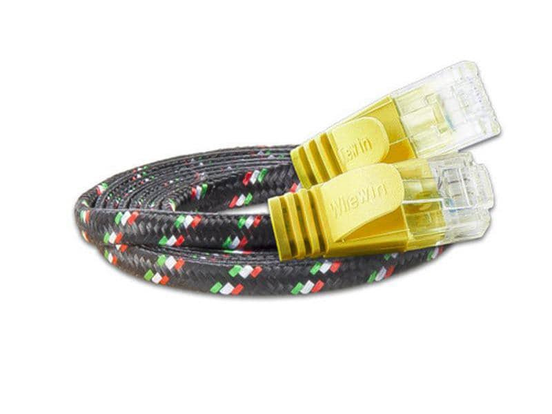 SLIM Slimpatchkabel RJ-45 - RJ-45, Cat 6, UTP, 5 m, Gelb