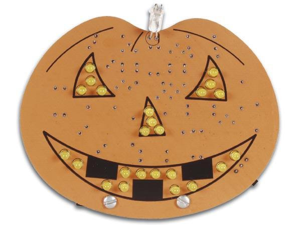 Whadda Bausatz Halloween Kürbis mit Ein / Aus Schalter