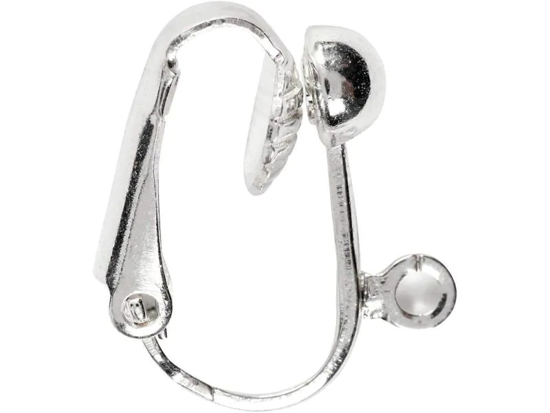 Creativ Company Ohrring Clip Versilbert, 16.5 cm, 6 Stk.